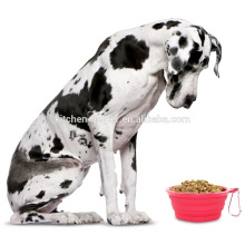 Venta al por mayor precio de fábrica impermeable grado de alimentación resistente al calor de silicona plegable Pet Bowl / plegable Pet Dog Cat Bowl
